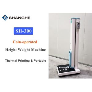 Coin Operated Digital Scale With Height Rod Rated Load 200kg With Printer AC110V