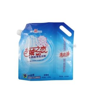 Custom printing laminated material leakage proof doypack stand up detergent
