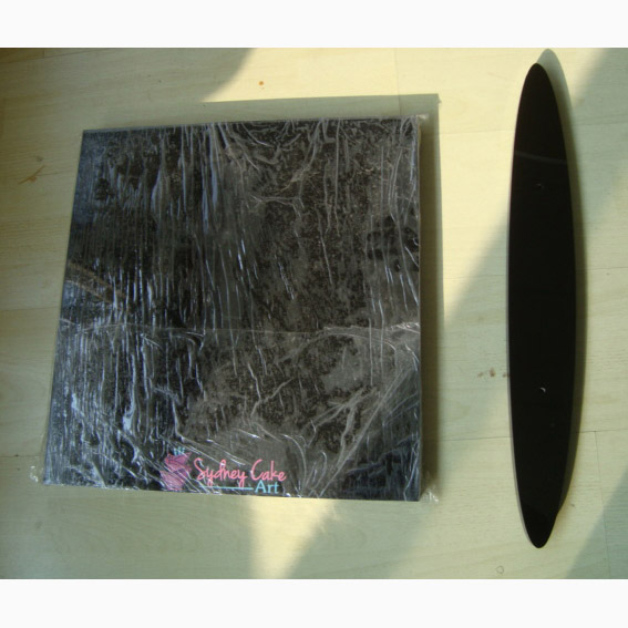 Black Count Panel 45x47cm One Side Branded Display Stands Acrylic