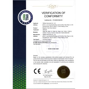 TMTeck Instrument Co., Ltd Certifications