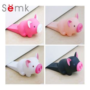 Anti Slip PVC Door Stopper , Rubber Door Stop Wedge Pig Shaped