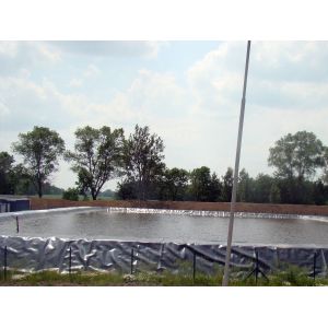 Tensile Strength ≥15MPa HDPE Geomembrane Liner Smooth Surface Carbon Black