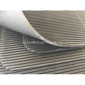Smooth / Pattern Surface Rubber Mats , NR Rubber Sheet For Engine Room