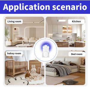 JZ New Arrival Indoor UV Light Human Harless Plug in Sticky Bug Zapper Mosquito