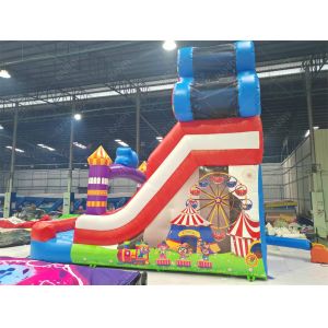 Joker Theme Ferris Wheel Inflatable Slide 6x4M Custom Color