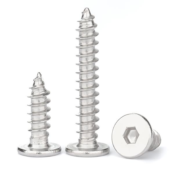 Carbon Steel Self Tapping Screw M4.2 Hexagon Socket Screw Grade 4.8 / 8.8 / 10.9