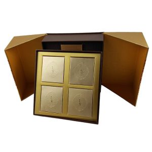 Silver Gold Art Material Customized Logo Printed Magnetic Cardboard Box