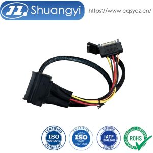 Cheap SFF-8654 8i to SFF-8654 8i High-Speed Mini SAS HD Connector Cable, 1.0 m 32AWG 85 Ω Braided Assembly for sale