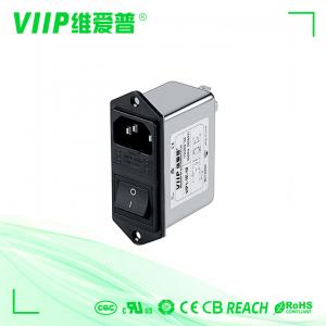 China C14 Male Socket Inline IEC EMI Filter 120V 250V With Fuse Switch on sale