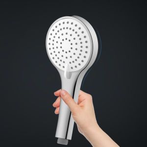 Modern Bathroom Handheld Shower Comfortable Grip Surface Treatment Button To