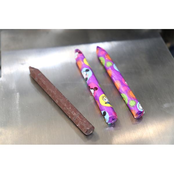 Pencil Chocolate Wrapper Machine 180ppm Candy Wrapping Machine