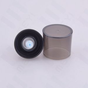 Matt Black Plastic Cream Foundation Pump 18/410 Outer Spring With AS Cap