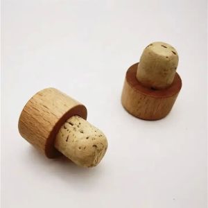 wholesale Custom Wine Corks with Logo Synthetic Cork Cap for Glass Bottles