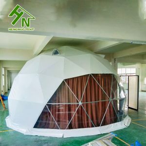 White Hot Dip Galvanized Tubes Party Dome Tent Snow Load 75KG/SQM