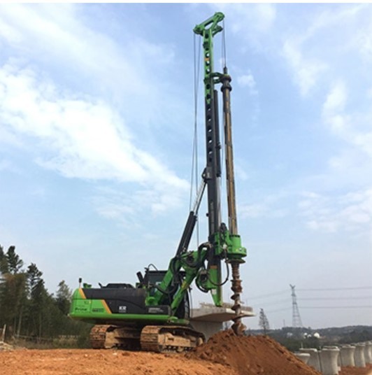Hydraulic Piling Rig with 5.4 T Transport Weight 20m Max Pile Depth and 300