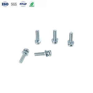 Custom Torx Pan Head Combination Screws with Round Head Style Flat Washers and