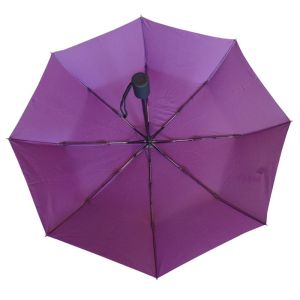 Windproof Pongee fabric Folding Mini Umbrella With Fiberglass Frame
