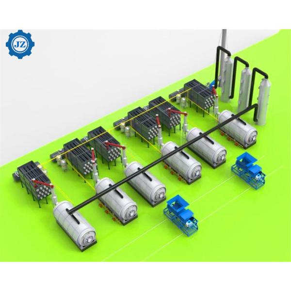 Quality Industrial Continuous Scrap Tyre Rubber Power Recycling To Fuel Oil Machine wholesale