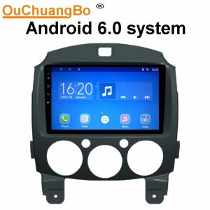 Ouchuangbo car radio gps navigation stereo android 6.0 for Mazda 2 with Video
