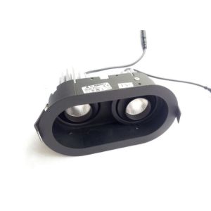 Warm White Two Head LED Spot Downlights Recessed Fixture 36 Degree Beam Angle