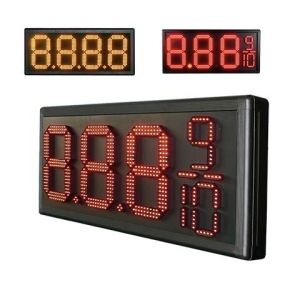 RS485 5000mcd 24in Led Gas Price Display Iron Cabinet