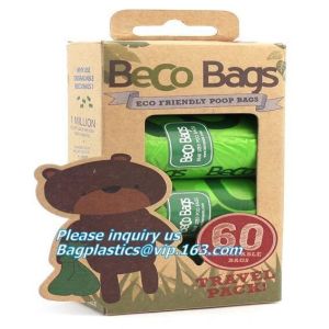 Compostable Bag For Dog Poop Drawstring Holder Custom Dogs Poop Bag Dispenser,
