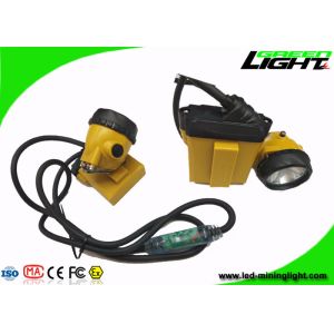 Explosion Prevention LED Miners Headlamp 10.4Ah 25000lux Cable Flashing Light