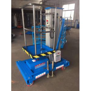 Aluminum Alloy Mobile Aerial Work Platform 6M Height 100KG Ewp Platform