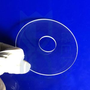 China Custom Ultra-Thin Clear Quartz Glass Plate Various Sizes Round Optical Plate With Cuttingquartz Plate Drilled on sale