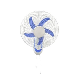 Plastic 16 Inch Industrial Wall Mounted Fan With Pull Strings and Lithium