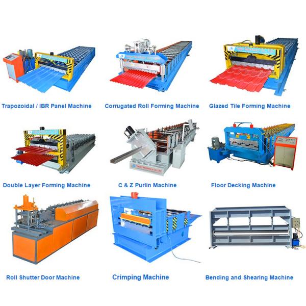 Standard Roof Sheet Roll Forming Machine 14 Roller Stations With Cycloidal Reducer