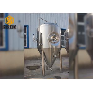 Cheap Large Fermentation Tanks 1500L Single Wall Dimpled Plate On Cone And Barrel for sale