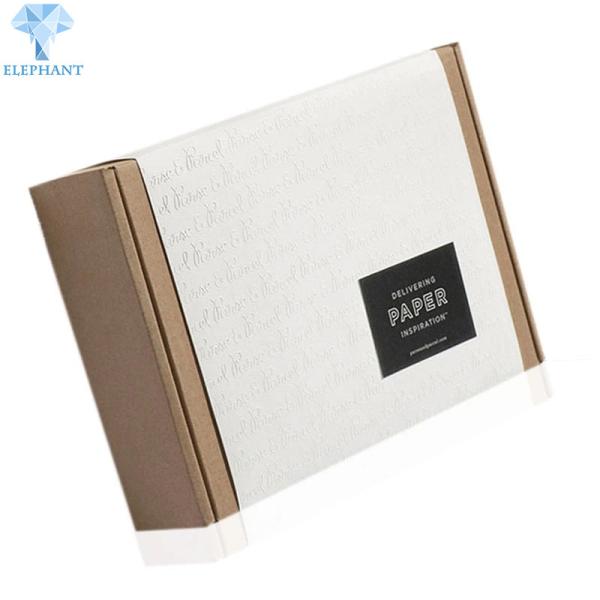 Quality C1S Art Paper Corrugated Shipping Boxes UV Varnish Cardboard Flat Pack Boxes wholesale