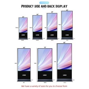 LCD Touch Screen Kiosk Floor Standing Vertical Interactive Multi-functional