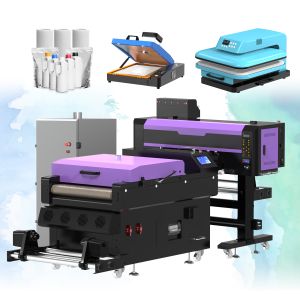 Cheap Full-Automatic DTF Printer with 60cm Print Width and Epson i3200 Print Head for High-Quality T-Shirt Printing for sale