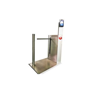 SS304 Face Recognition 450mm Arm Turnstile Barrier Gate