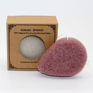 China Water Tear Drop Green Tea Beauty Konjac Sponge For Face Exfoliating on sale