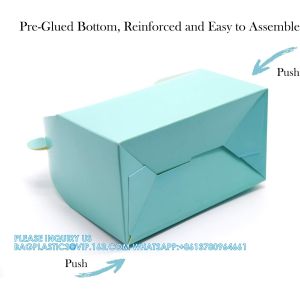 Party Favor Treat Boxes, Goodie Boxes, Gable Paper Gift Boxes With Handles.