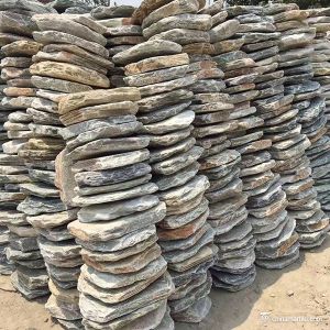 Natural stone Yellow Mix Slate Tiles And Flagstone , Slate Stepping Stones