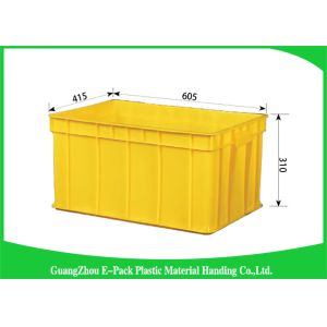 Warehouse Plastic Stackable Containers Big Capacity Space Saving Foldable