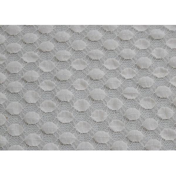 Quality Water Soluble White Stretch Lace Fabric In Textile 125cm Width CY-LW0667 wholesale