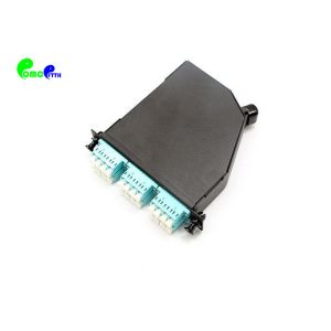 24F OM3 MPO MTP Cassette 1 x MTP Male - 6 x LC Quad For 1U 3 Slots Patch Panel