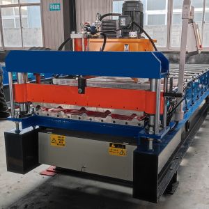 Roofing Sheet Roll Forming Machine for 0.2-0.8mm PPGI and GI Material Thickness