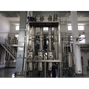 Three-effect falling film evaporator