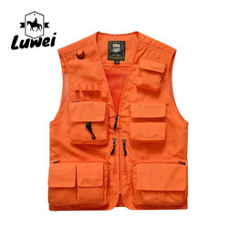 High Quality Breathable Mesh Outdoor Multi-pocket Utility Men's Vests Men's