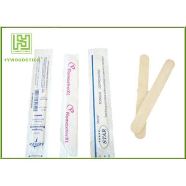 Quality Eco - Friendly Medical Wooden Spatula , Customized Flavored Tongue Depressors Wooden wholesale