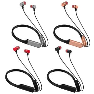 Winding Preventing 8h Wireless Neckband Earbuds With Silicon Holder