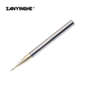 2 Flute CNC Carbide End Mill Bit D1mm D2.5mm HRC63 Micro Square Cutting Tool