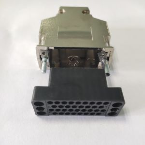 Female V.35 Crimping Type Router Connector With L Shape Plastic Case