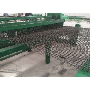 Semi Automatic Mine Sieving Mesh Weaving Machine , Wire Mesh Making Machine